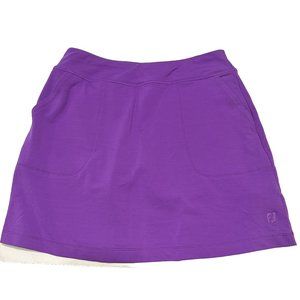 FJ Footjoy Ladies Medium  Tennis Golf pickleball ￼skort Stretch pull on Purple